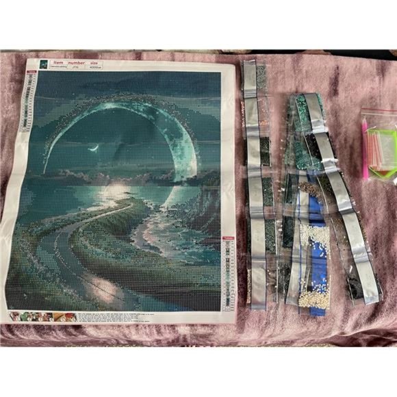 DIY 5D Diamond Painting Kits, Diamond Art White Tree of Life, 15.7x19.7inch - Picture 8 of 8